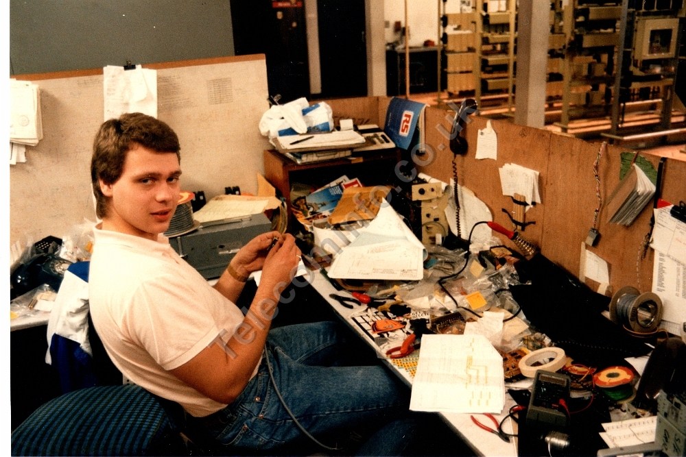 Young David Flatman - At the Tranmssion Teams 'operating table'